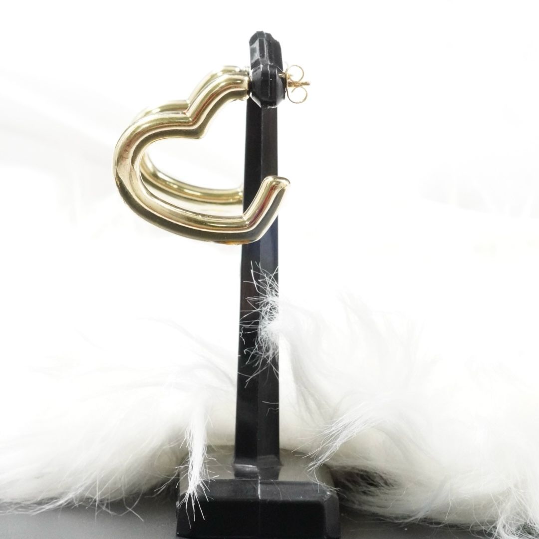 Miniatura 2 de ARETE CORAZON GRUESITO DORADO